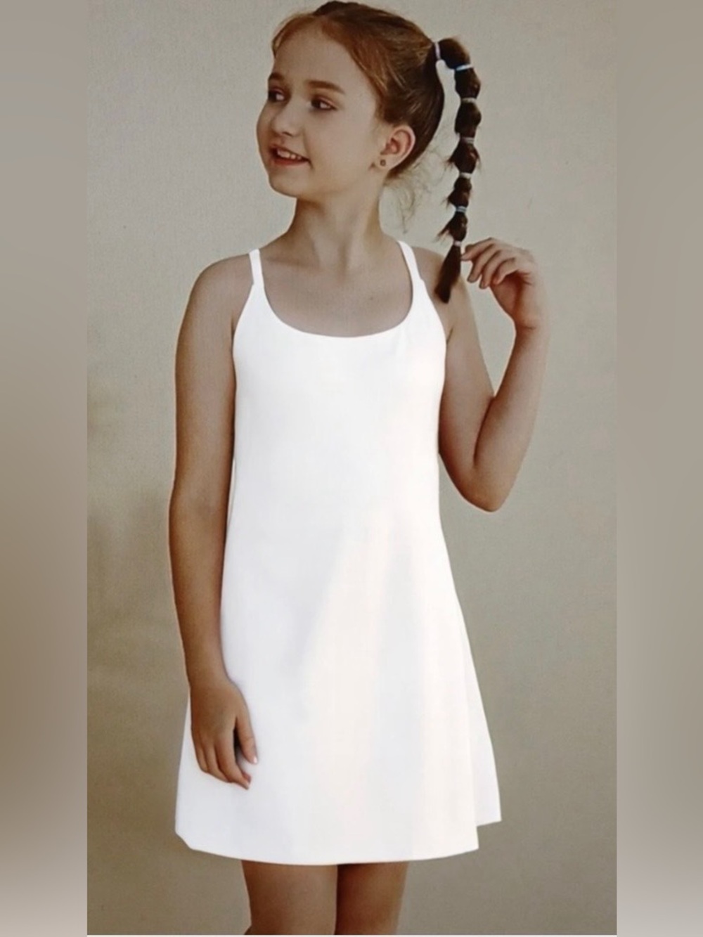 HALARA Kids Casual Dress with Crisscross Back